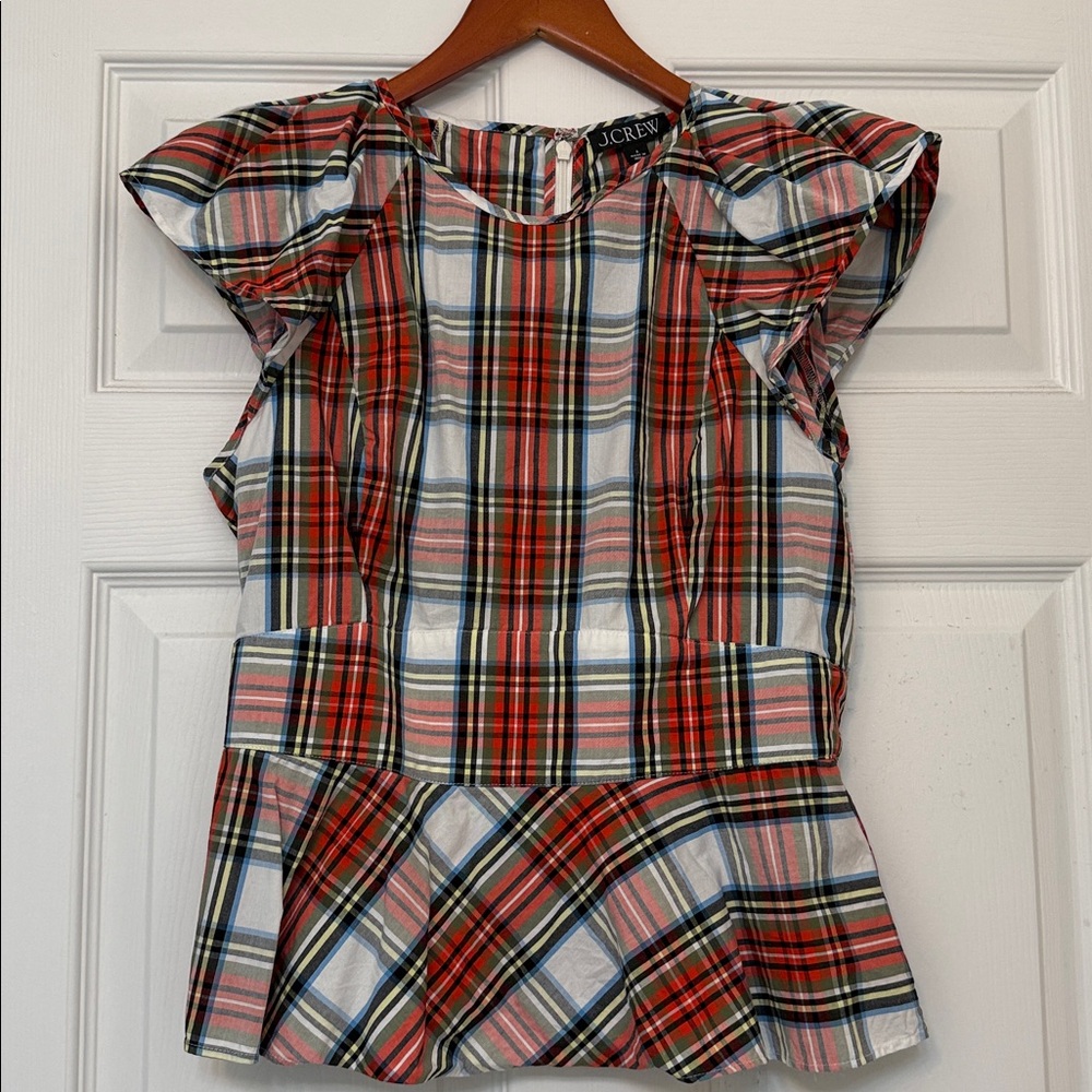 J. Crew Peplum Blouse - Picture 2 of 7